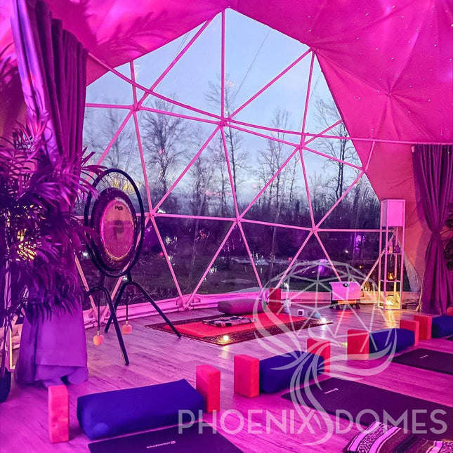 4-Season DELUXE Glamping & Yoga Package Dome - 30'/9m - Phoenix Domes - Dome | Patioza