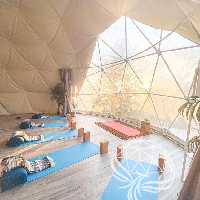 4-Season DELUXE Glamping & Yoga Package Dome - 33'/10m - Phoenix Domes - Dome | Patioza