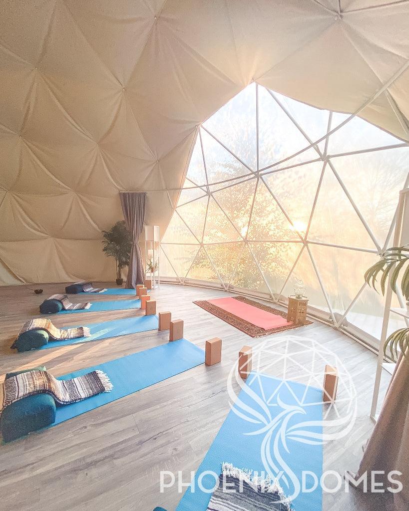 4-Season DELUXE Glamping & Yoga Package Dome - 33'/10m - Phoenix Domes - Dome | Patioza