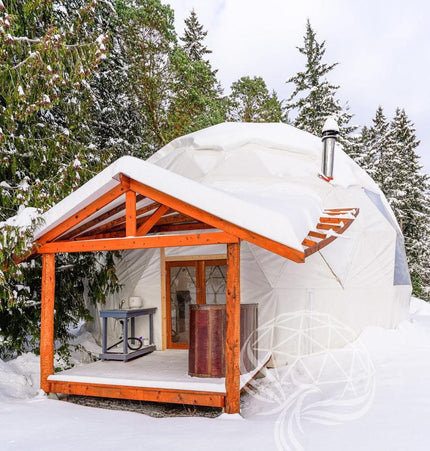 4-Season DELUXE Glamping & Yoga Package Dome - 33'/10m - Phoenix Domes