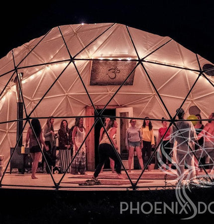 4-Season DELUXE Glamping & Yoga Package Dome - 33'/10m - Phoenix Domes