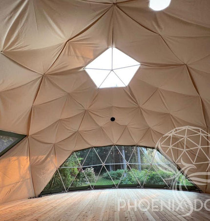 4-Season DELUXE Glamping & Yoga Package Dome - 33'/10m - Phoenix Domes