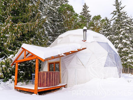 4-Season DELUXE Glamping & Yoga Package Dome - 33'/10m - Phoenix Domes - Dome | Patioza