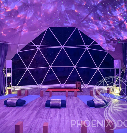 4-Season DELUXE Glamping & Yoga Package Dome - 33'/10m - Phoenix Domes