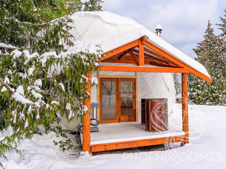 4-Season DELUXE Glamping & Yoga Package Dome - 33'/10m - Phoenix Domes - Dome | Patioza