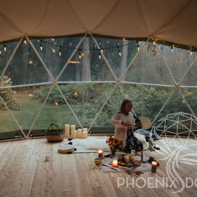 4-Season DELUXE Glamping & Yoga Package Dome - 33'/10m - Phoenix Domes - Dome | Patioza