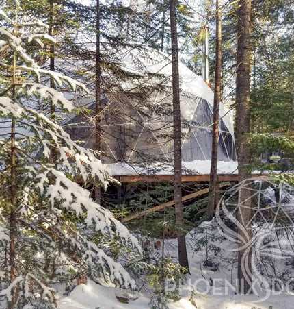 4-Season DELUXE Glamping & Yoga Package Dome - 33'/10m - Phoenix Domes