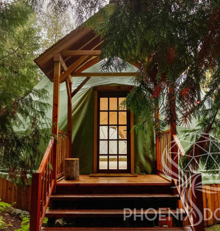 4-Season DELUXE Glamping & Yoga Package Dome - 33'/10m - Phoenix Domes