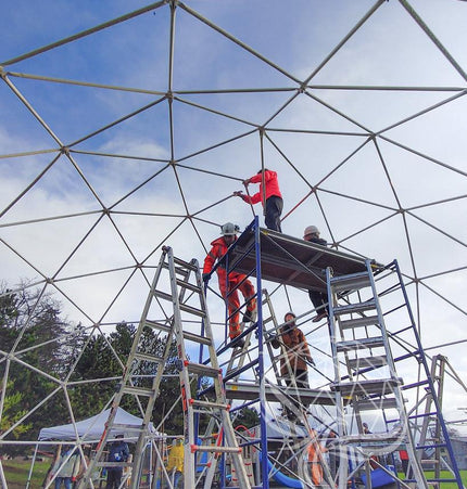 4-Season DELUXE Glamping & Yoga Package Dome - 33'/10m - Phoenix Domes