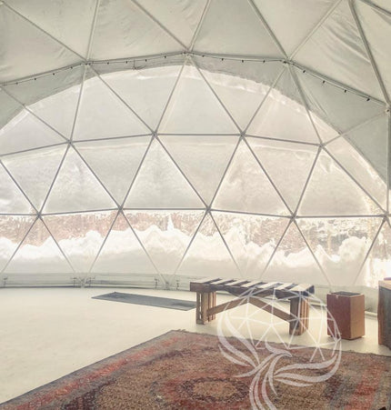 4-Season DELUXE Glamping & Yoga Package Dome - 33'/10m - Phoenix Domes