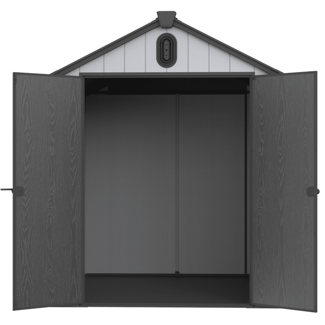 XWT012 6*8ft plastic storage shed for backyard garden big spire Tool storage - Storage Sheds | Patioza
