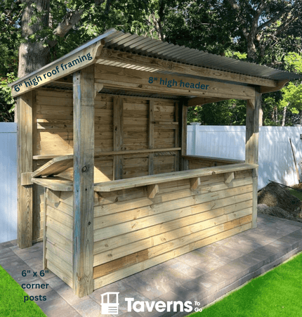 11 x 6 Dunbar Deluxe (LARGE) - Outdoor Bar Structures | Patioza