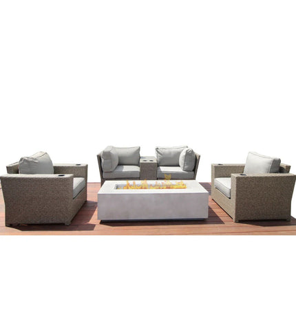 Outdoor Elegance Conversation Set With Fire Pit