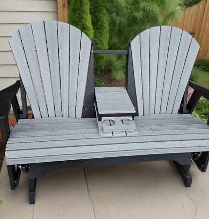 6' Adirondack Style Bench Glider - Patio Furniture | Patioza