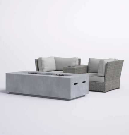 Outdoor Elegance Conversation Set With Fire Pit