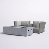 Outdoor Elegance Conversation Set With Fire Pit - 2 Piece Outdoor Sets | Patioza