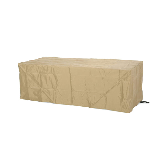 Alora 56-Inch Outdoor 50K BTU Wood Pattern Rectangle Gas Burning Fire Pit (SAK43681) - Fire Pits | Patioza