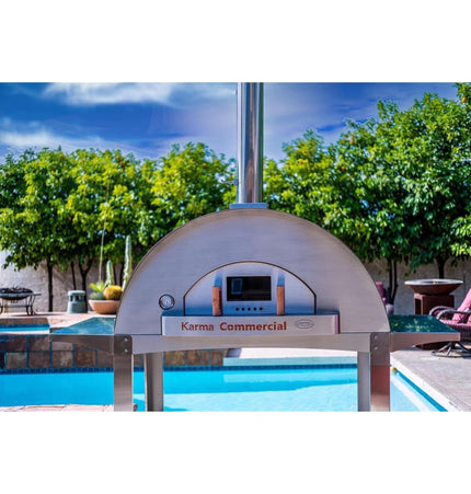 Karma 55 304 Stainless Steel Commercial Wood - Fired Oven - Pizza Ovens | Patioza