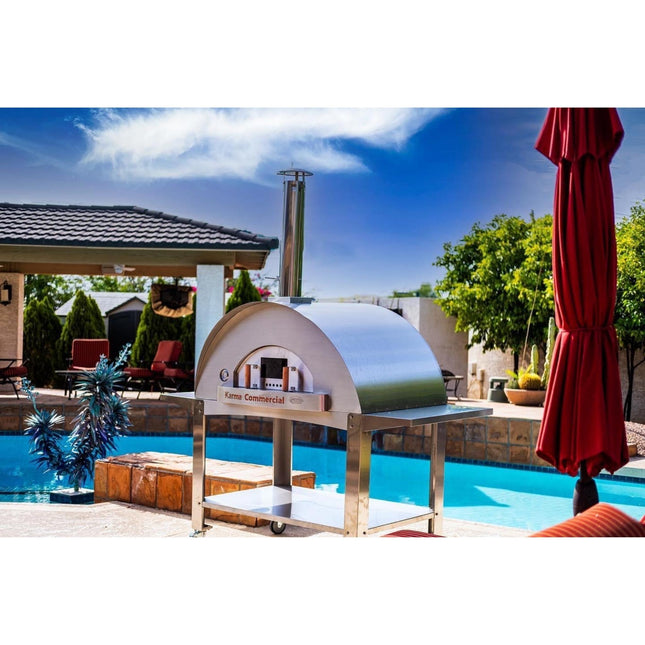 Karma 55 304 Stainless Steel Commercial Wood - Fired Oven - Pizza Ovens | Patioza