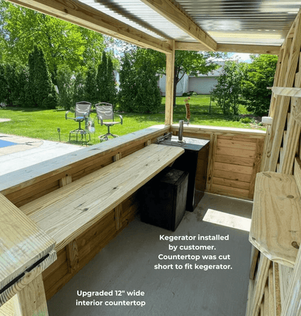 10 x 5 The Dunbar (LARGE) - Outdoor Bar Structures | Patioza