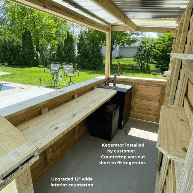 10 x 5 The Dunbar (LARGE) - Outdoor Bar Structures | Patioza