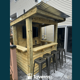 7 x 5 Temple Bar Deluxe (SMALL) - Outdoor Bar Structures | Patioza