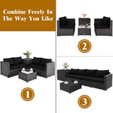 5 Piece Patio Furniture Set with 50000 BTU Propane Fire Pit Table - | Patioza