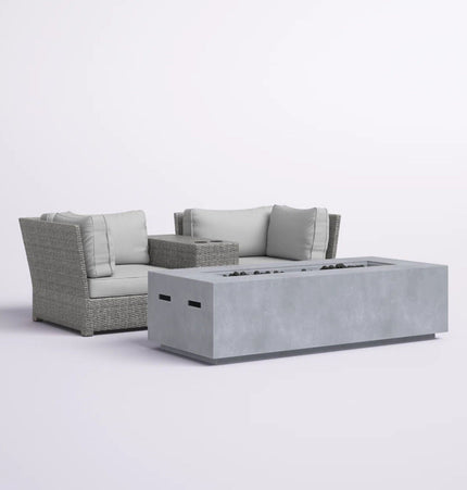 Outdoor Elegance Conversation Set With Fire Pit