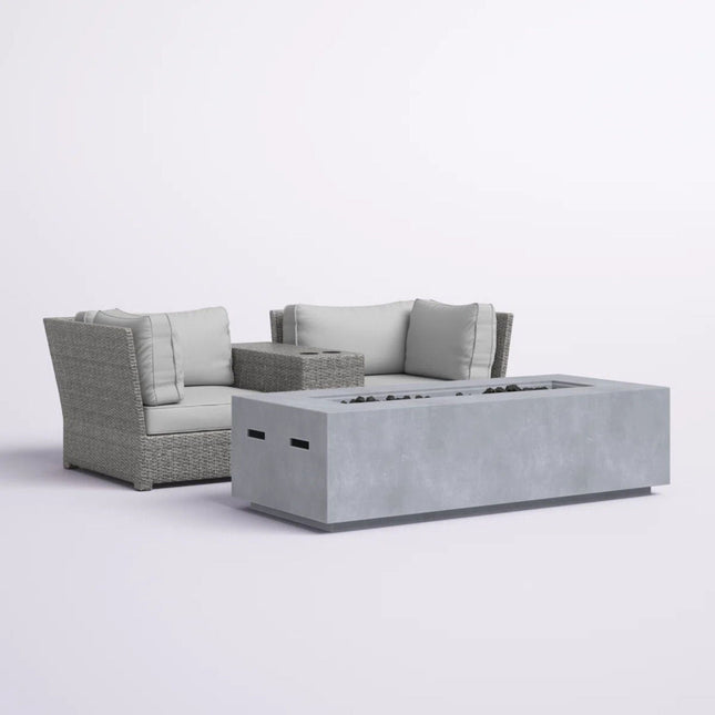 Outdoor Elegance Conversation Set With Fire Pit - 2 Piece Outdoor Sets | Patioza