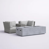 Outdoor Elegance Conversation Set With Fire Pit - 2 Piece Outdoor Sets | Patioza