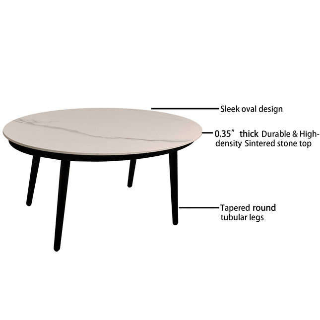 2PC Outdoor Aluminum Patio Furniture Modern Loveseat Sofa Conversation/Chat Set - Patio Furniture | Patioza