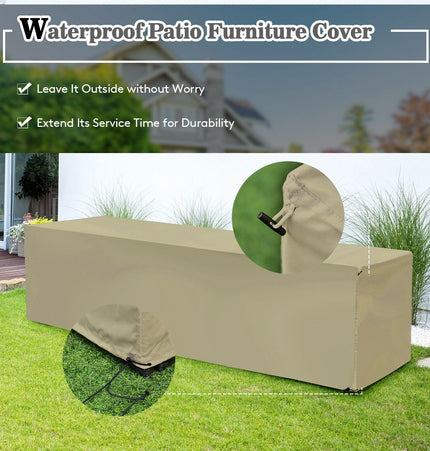 8 Pieces Patio Rattan Furniture Set with Storage Waterproof Cover and Cushion - Black - Patio Furniture | Patioza