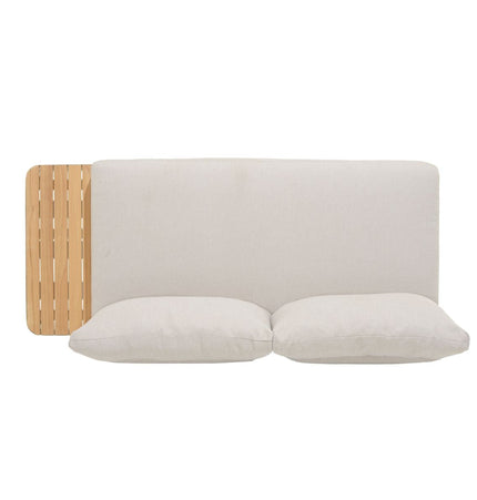 Portals Teak and Aluminum Modular Sofa 3pc Set