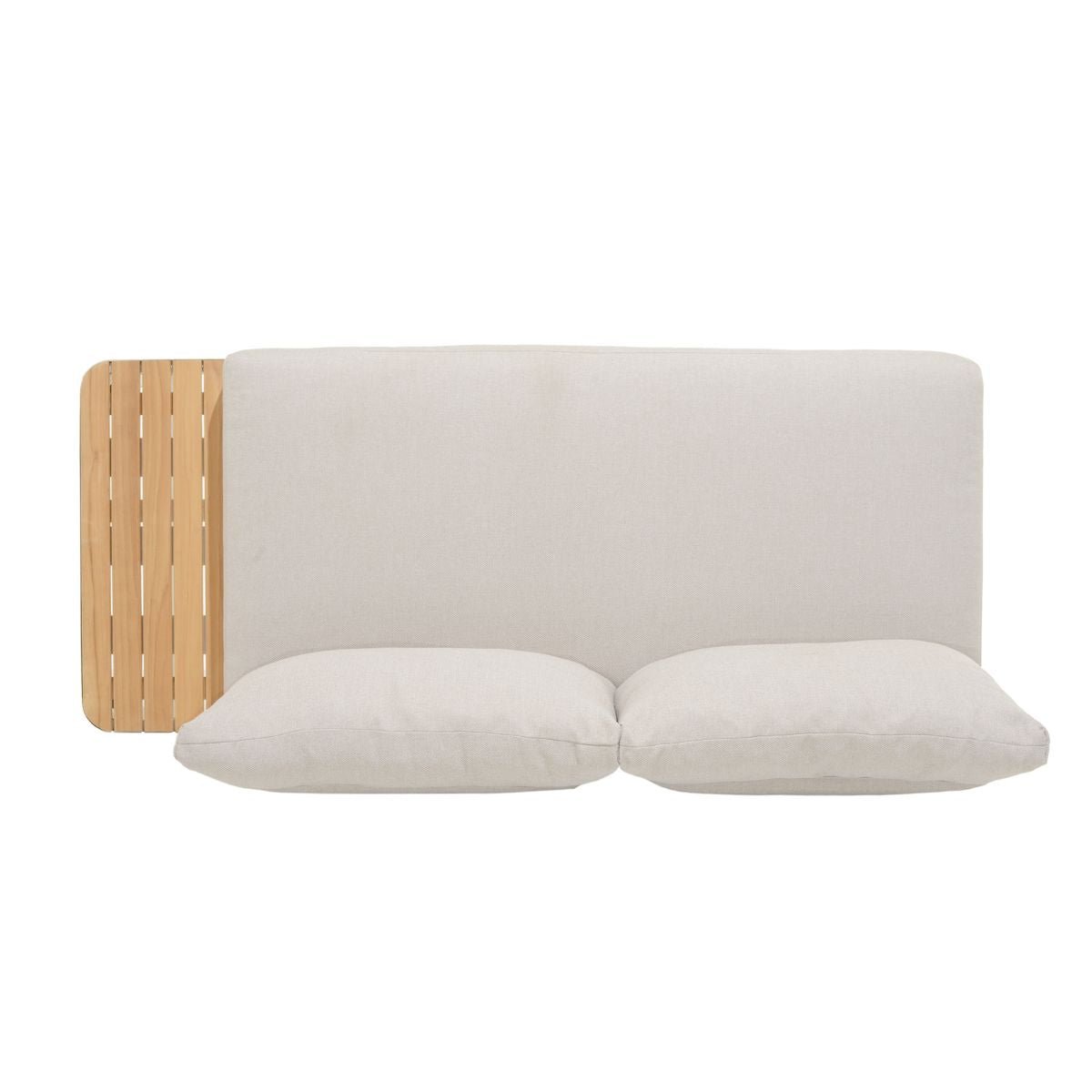 Portals Teak and Aluminum Modular Sofa 3pc Set - | Patioza
