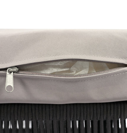 Outdoor Furniture with Tempered Glass Table Deep Seating with Thick Cushion for Backyard Porch Balcony (Grey) - Patio Furniture | Patioza