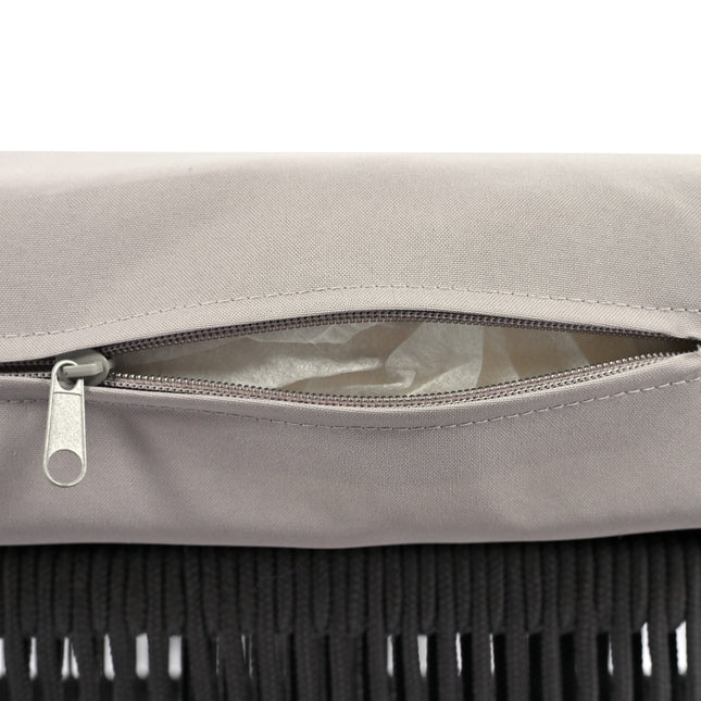 Outdoor Furniture with Tempered Glass Table Deep Seating with Thick Cushion for Backyard Porch Balcony (Grey) - Patio Furniture | Patioza