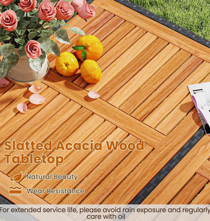 7 Pieces Patio Rattan Bar Set with Seat Cushions for Porch Yard Garden - Patio Furniture | Patioza