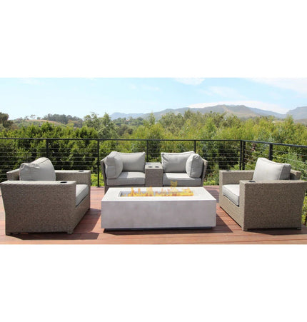 Outdoor Elegance Conversation Set With Fire Pit