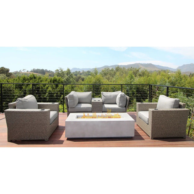 Outdoor Elegance Conversation Set With Fire Pit - 2 Piece Outdoor Sets | Patioza