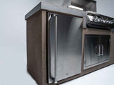 KoKoMo 7' Outdoor Kitchen Island with Grill – Built - In 32” Grill + Fridge - Outdoor Kitchen | Patioza
