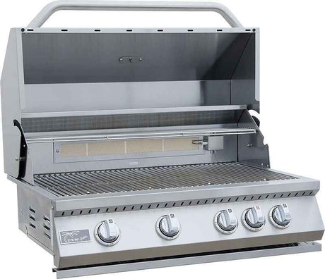 KoKoMo 7' Outdoor Kitchen Island with Grill – Built - In 32” Grill + Fridge - Outdoor Kitchen | Patioza