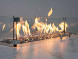 KoKoMo Outdoor Kitchen Island with Fire Feature – 7'6" x 9' - Outdoor Kitchen | Patioza