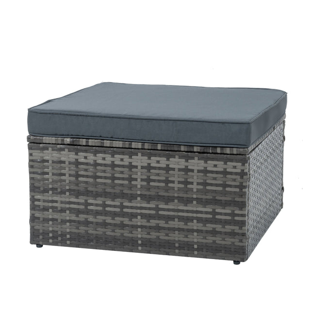 Patio Furniture, Outdoor Furniture, Seasonal PE Wicker Furniture,5 Set Wicker Furniture With Plywood Coffee Table - Patio Furniture | Patioza