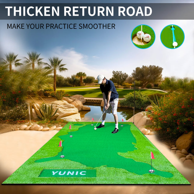 Golf Putting Green (16ft, Style US Map) - Putting Green | Patioza