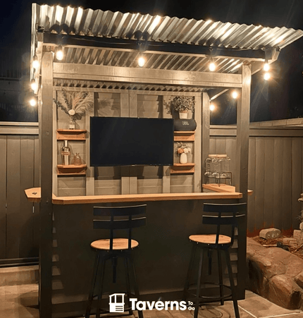 6 x 4 The Temple Bar (SMALL) - Outdoor Bar Structures | Patioza