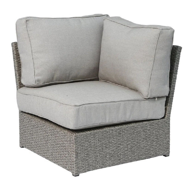 Patio Conversation Set & Cushions, Seats 4 - Gray Mix - 4 Piece Outdoor Sets | Patioza