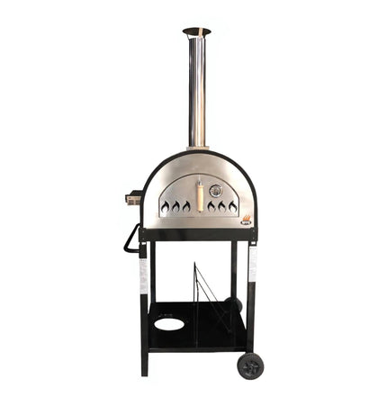 Traditional 25" Dual Fueled Pizza Oven With Gas Attachment - Wood and Gas Powered - Multi Fueled | Patioza