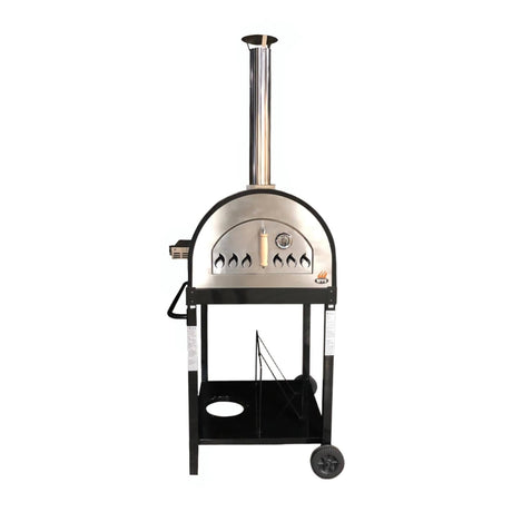 Traditional 25" Dual Fueled Pizza Oven With Gas Attachment - Wood and Gas Powered - Multi Fueled | Patioza