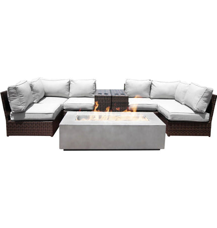 Outdoor Elegance Conversation Set With Fire Pit