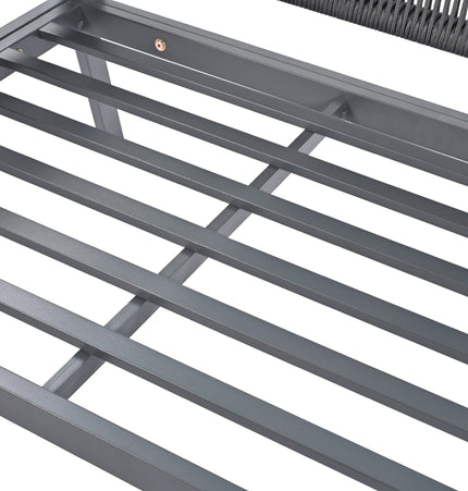 Outdoor Furniture with Tempered Glass Table Deep Seating with Thick Cushion for Backyard Porch Balcony (Grey) - Patio Furniture | Patioza